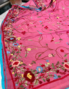 Parsi Gara Saree on Russian Silk — 01