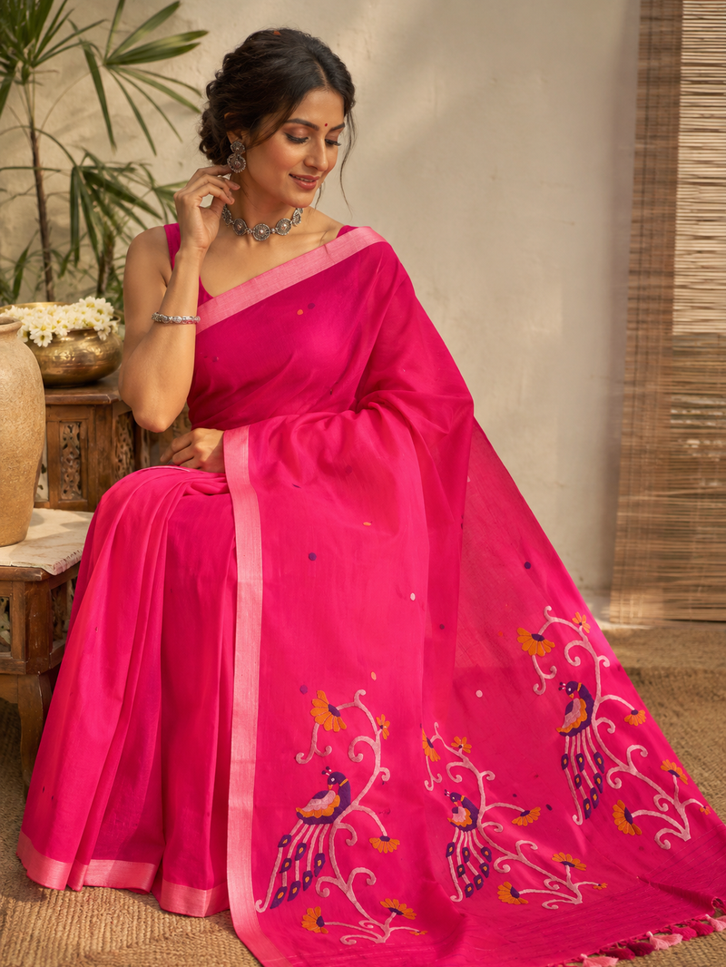 Cotton Jamdani Saree