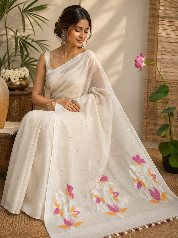 Cotton Jamdani Saree