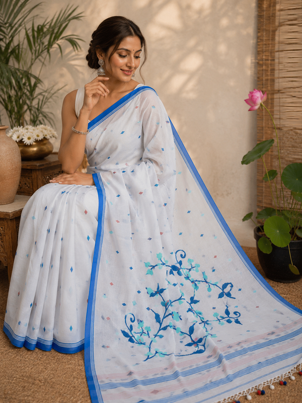 Cotton Jamdani Saree