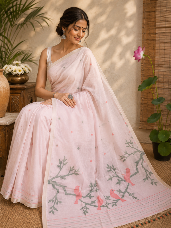 Cotton Jamdani Saree
