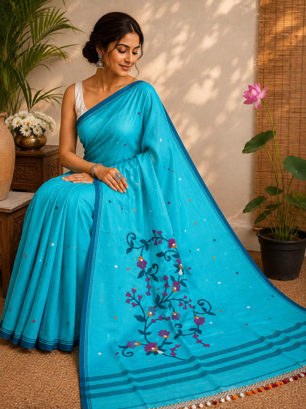 Cotton Jamdani Saree