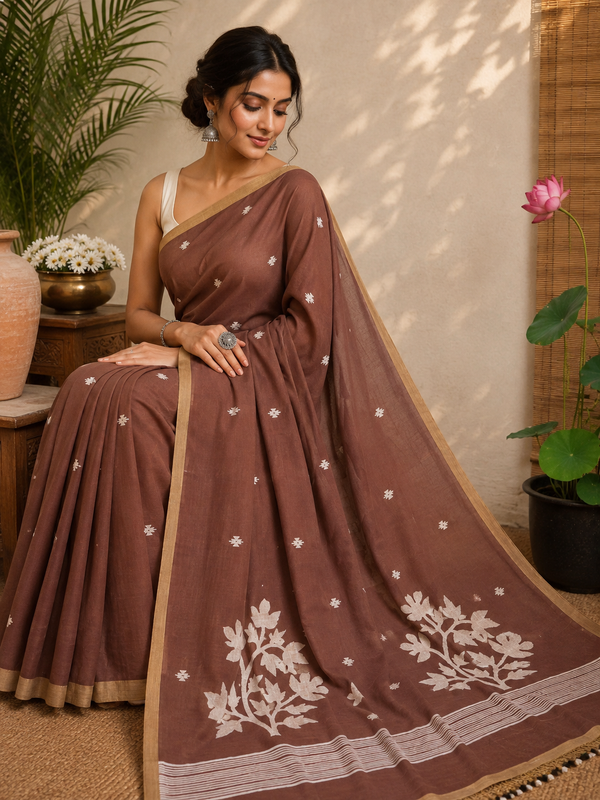 Cotton Jamdani Saree