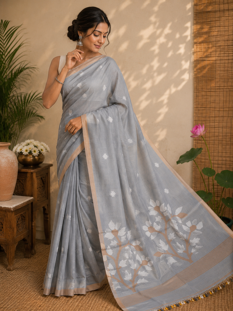 Cotton Jamdani Saree