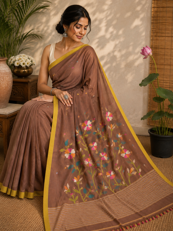 Cotton Jamdani Saree