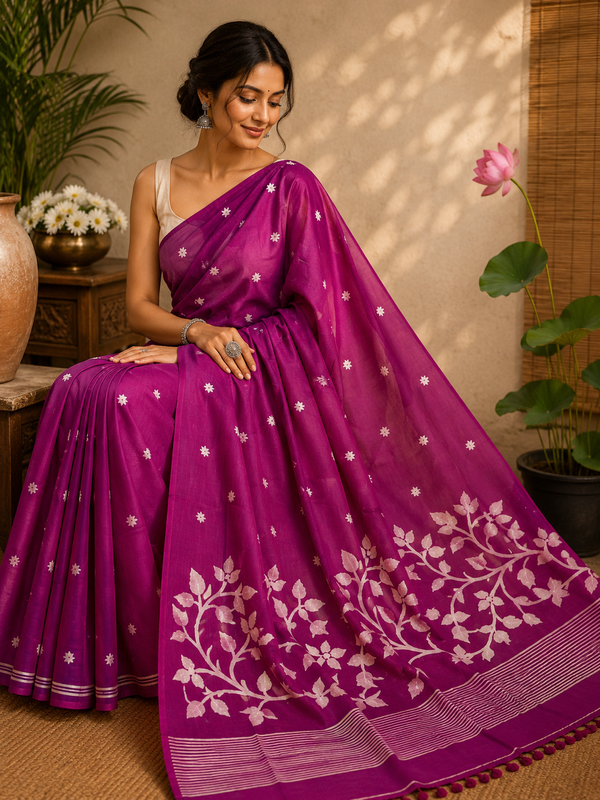 Cotton Jamdani Saree