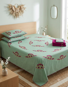 Pure Cotton Queen Size Bedsheet