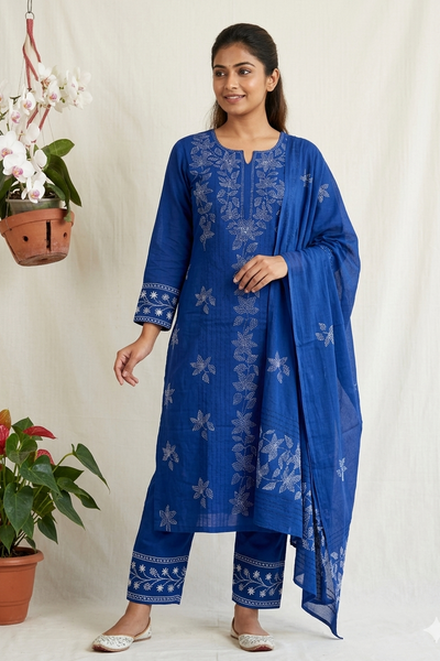 Pure Cotton Kantha Suit
