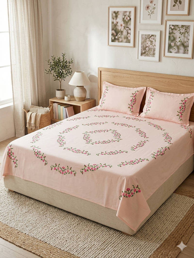 Pure Cotton King Size Bedsheet