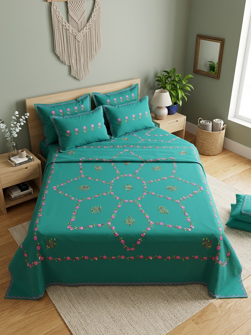 Pure Cotton Queen Size Bedsheet