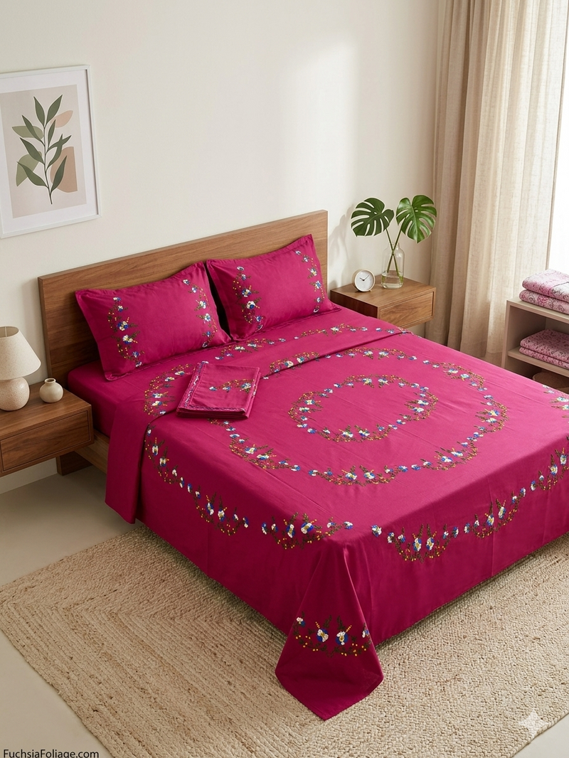 Pure Cotton King Size Bedsheet