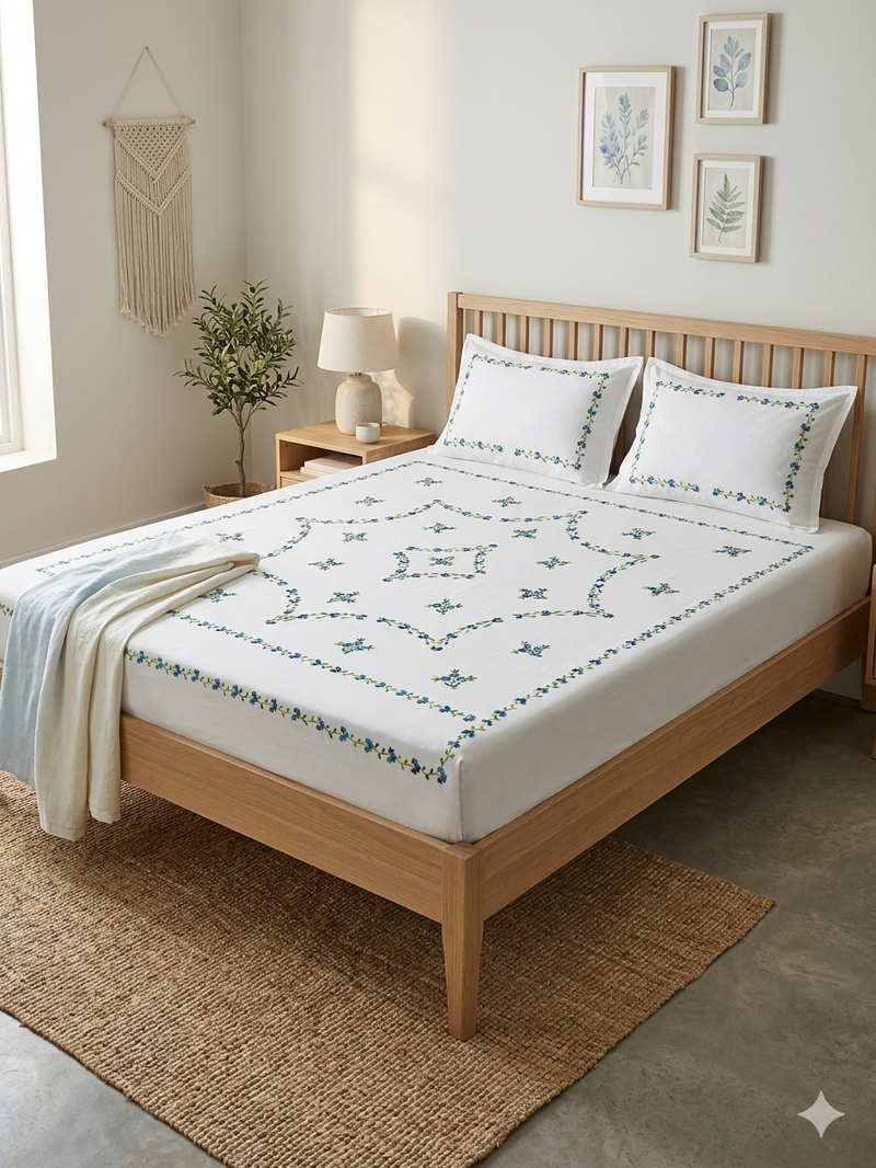 Pure Cotton King Size Bedsheet