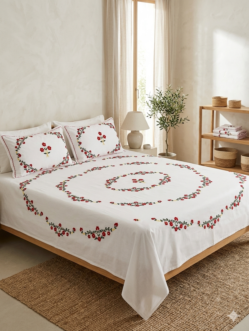 Pure Cotton King Size Bedsheet