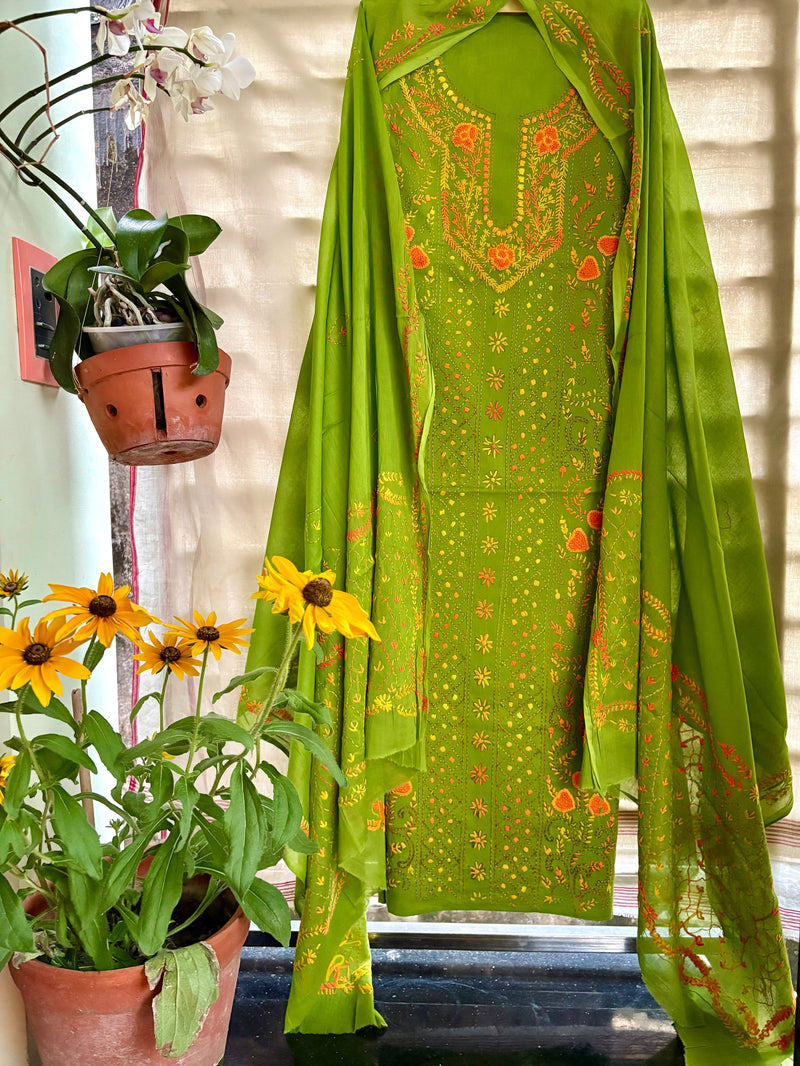 Thread Work Suit in Pure Cotton