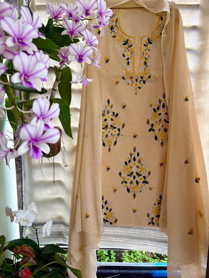 French Knot & Bullion in Pure Cotton