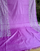 Kantha Work Saree — Purple 12
