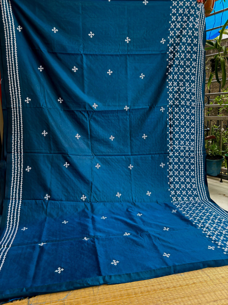 Art Silk Kutch Work Saree — 01