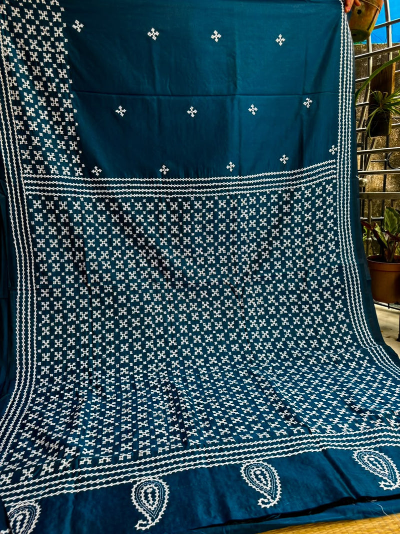 Art Silk Kutch Work Saree — 01
