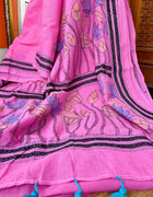 Cotton Kantha Work Saree — 01
