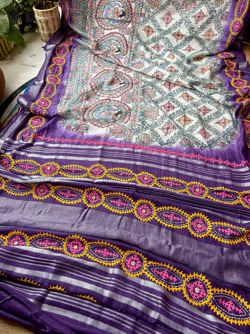Cotton Kutch Work Sarees — 01