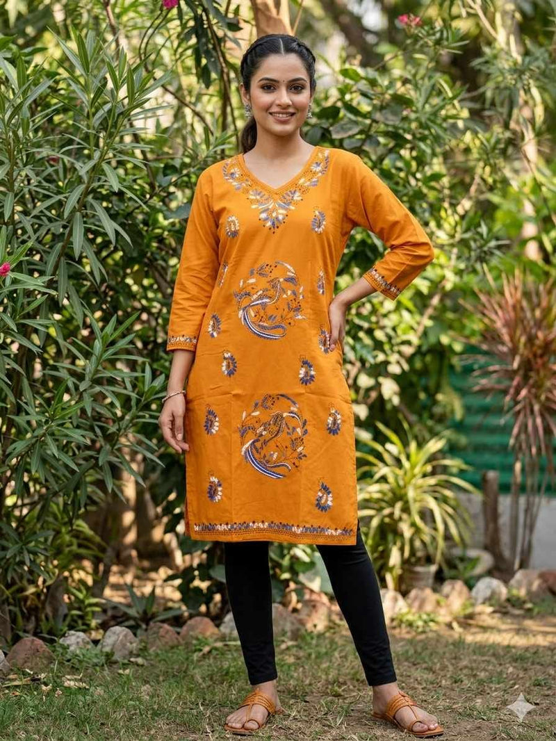 Stitched Kurti on Kantha Work — 19