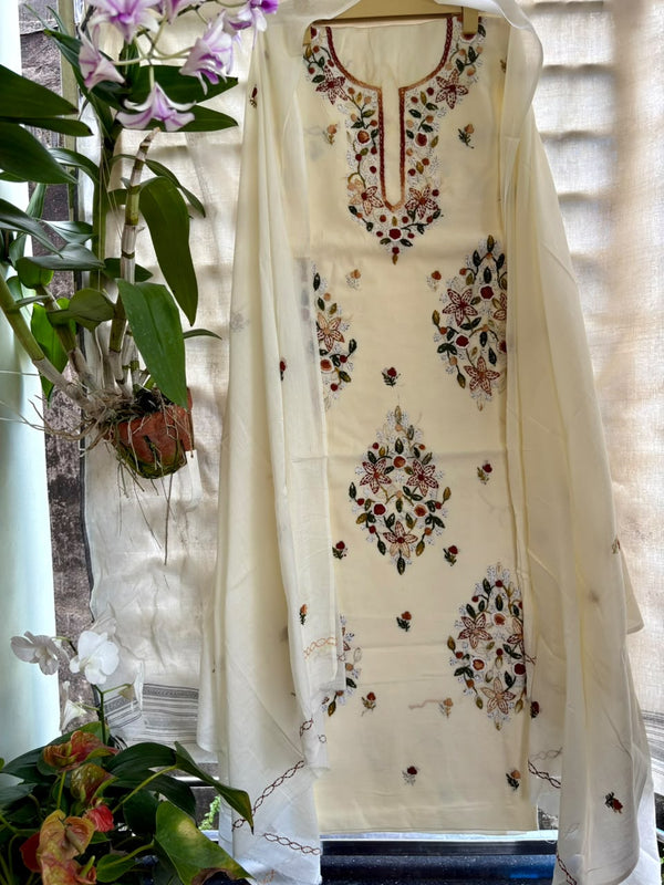 French Knot & Bullion in Pure Cotton