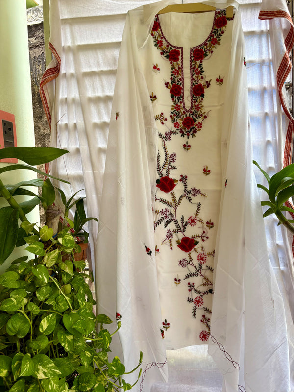 French Knot & Bullion in Pure Cotton