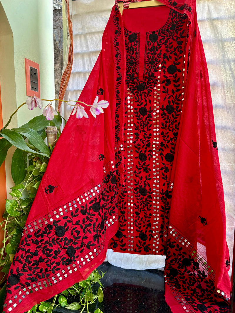Phulkari Suit in Pure Cotton