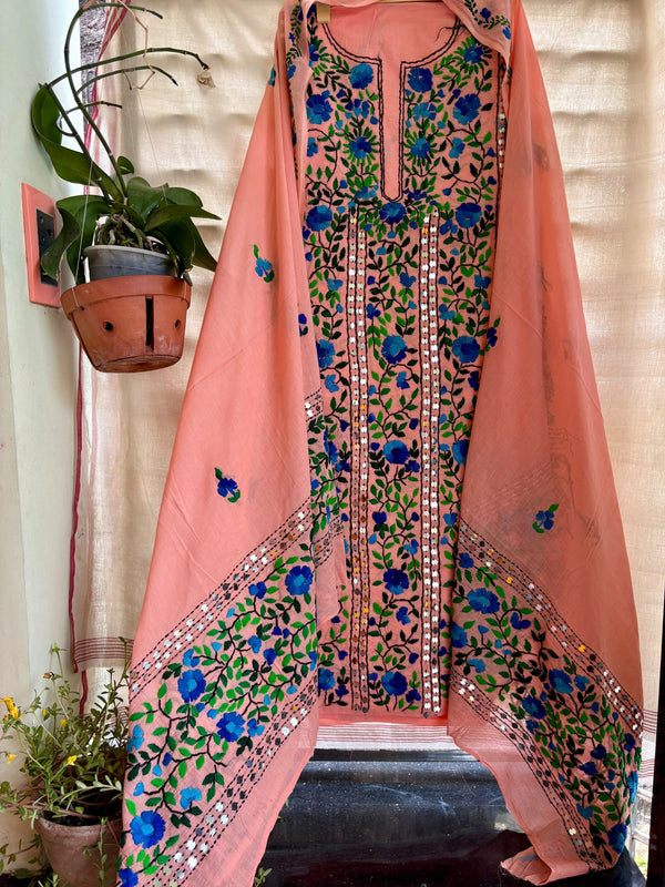 Phulkari Suit in Pure Cotton