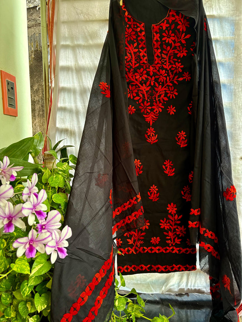 Phulkari Suit in Pure Cotton