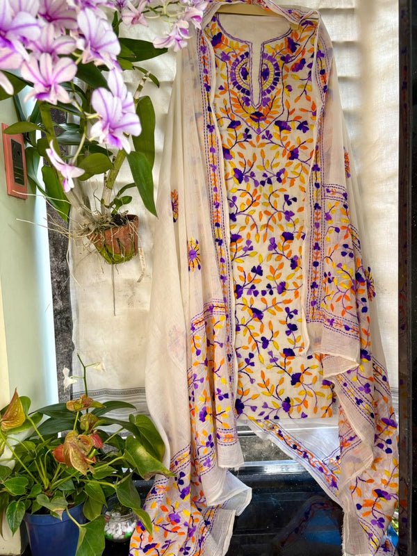 Phulkari Suit in Pure Cotton