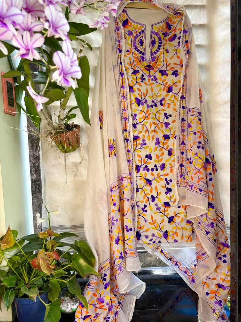 Phulkari Suit in Pure Cotton