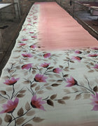 Hand Painted Saree on Pure Silk — Pink 05