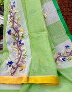 Kota Cotton Handwork Saree
