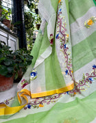 Kota Cotton Handwork Saree
