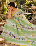 Kota Cotton Handwork Saree