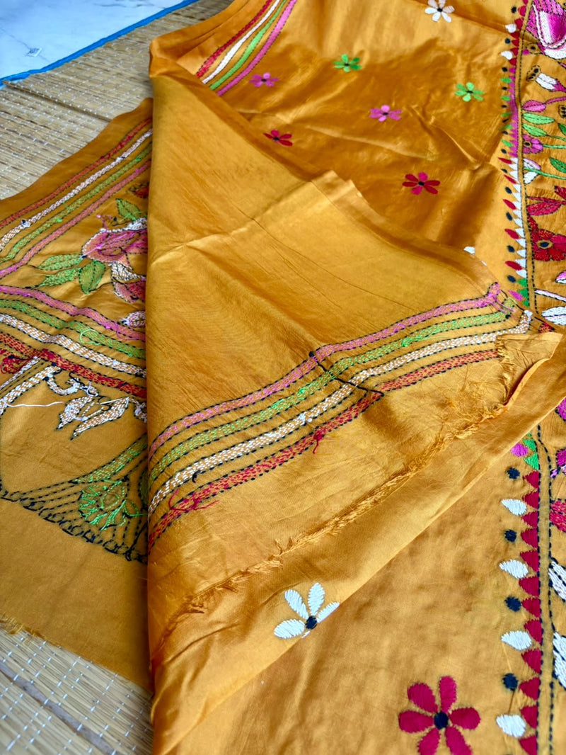 Pure Silk Kantha Saree
