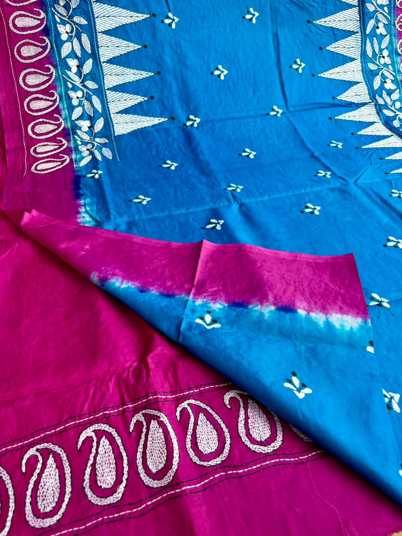 Pure Silk Kantha Saree
