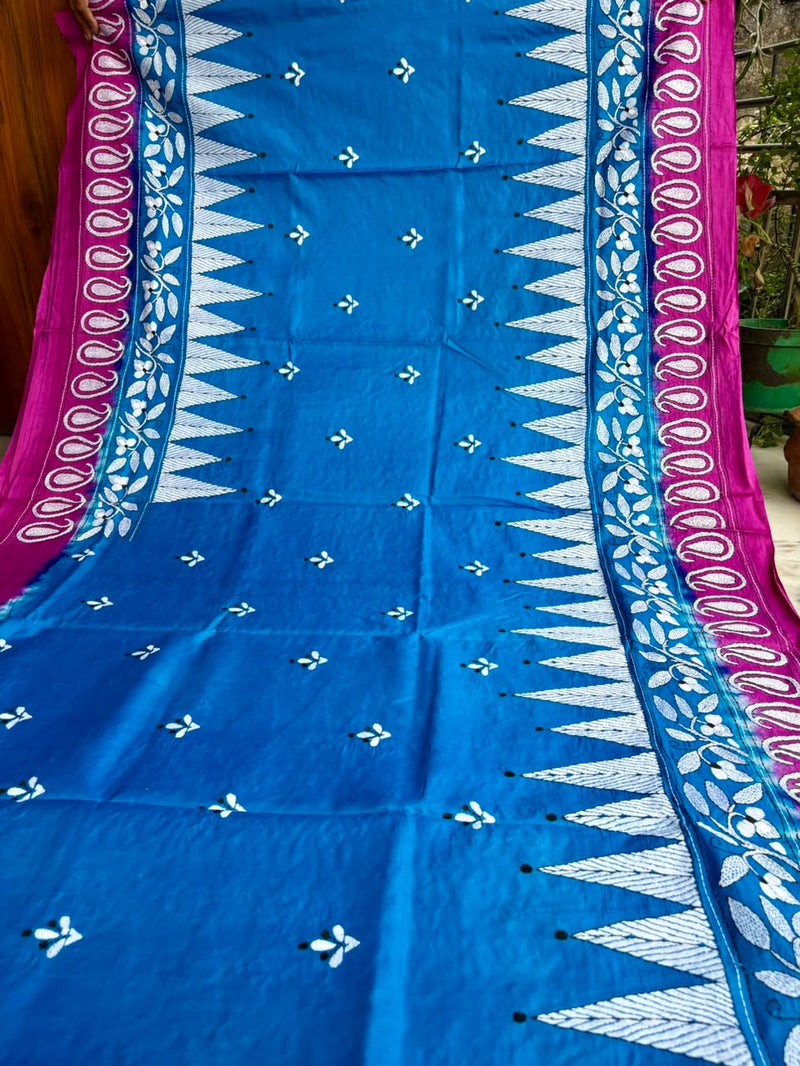 Pure Silk Kantha Saree