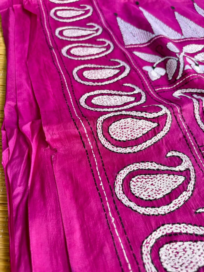 Pure Silk Kantha Saree
