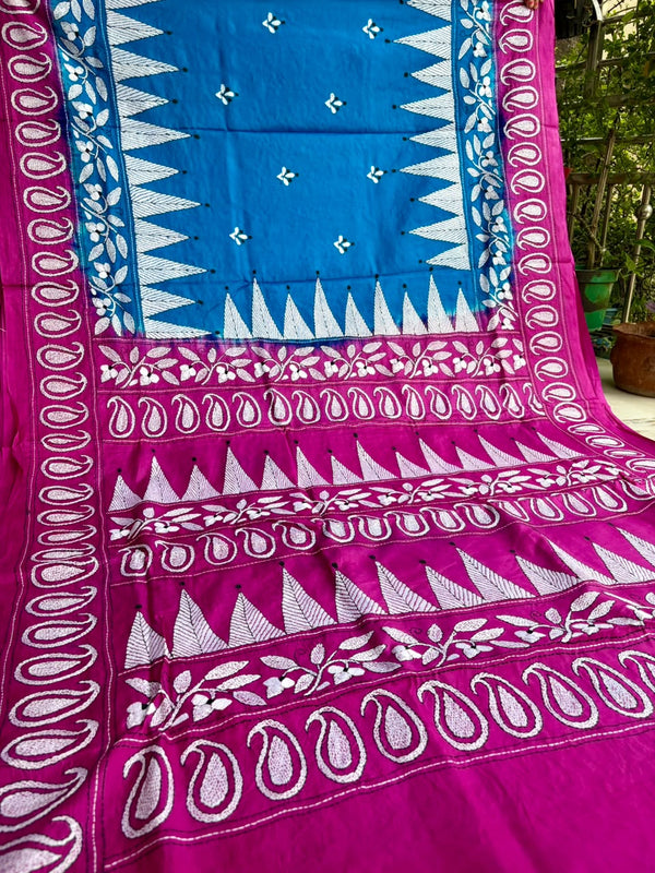 Pure Silk Kantha Saree