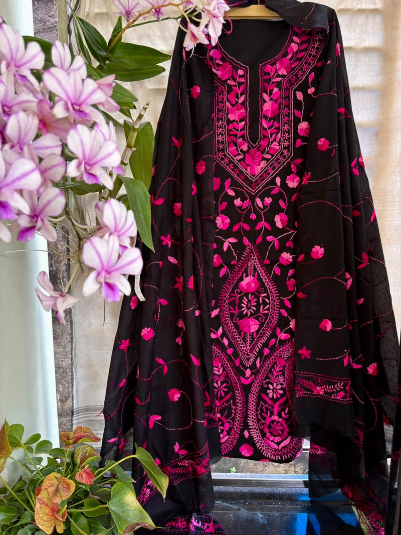 Phulkari Suit in Pure Cotton