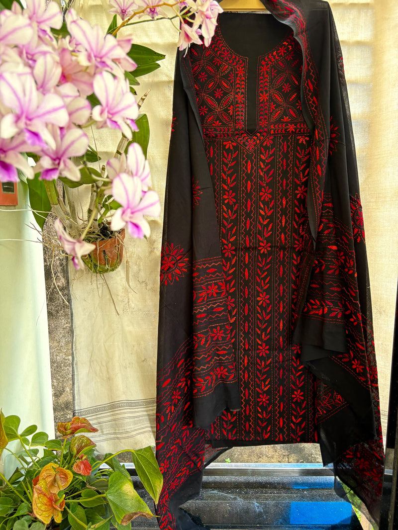 Phulkari Suit in Pure Cotton