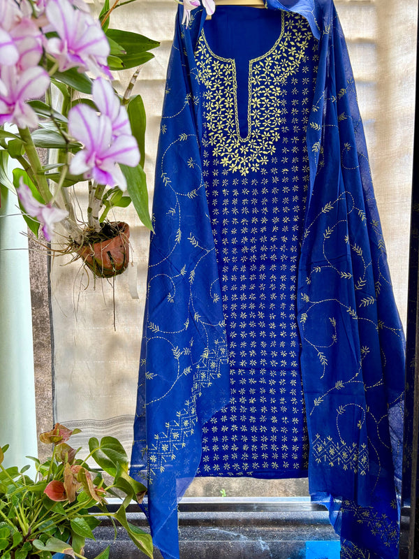 Thread Work Suit in Pure Cotton