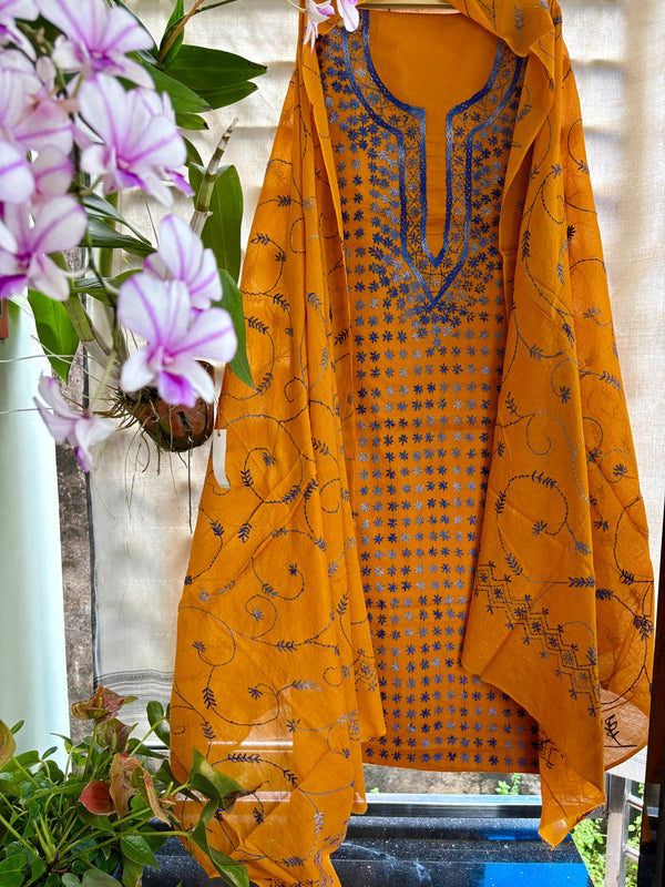 Thread Work Suit in Pure Cotton