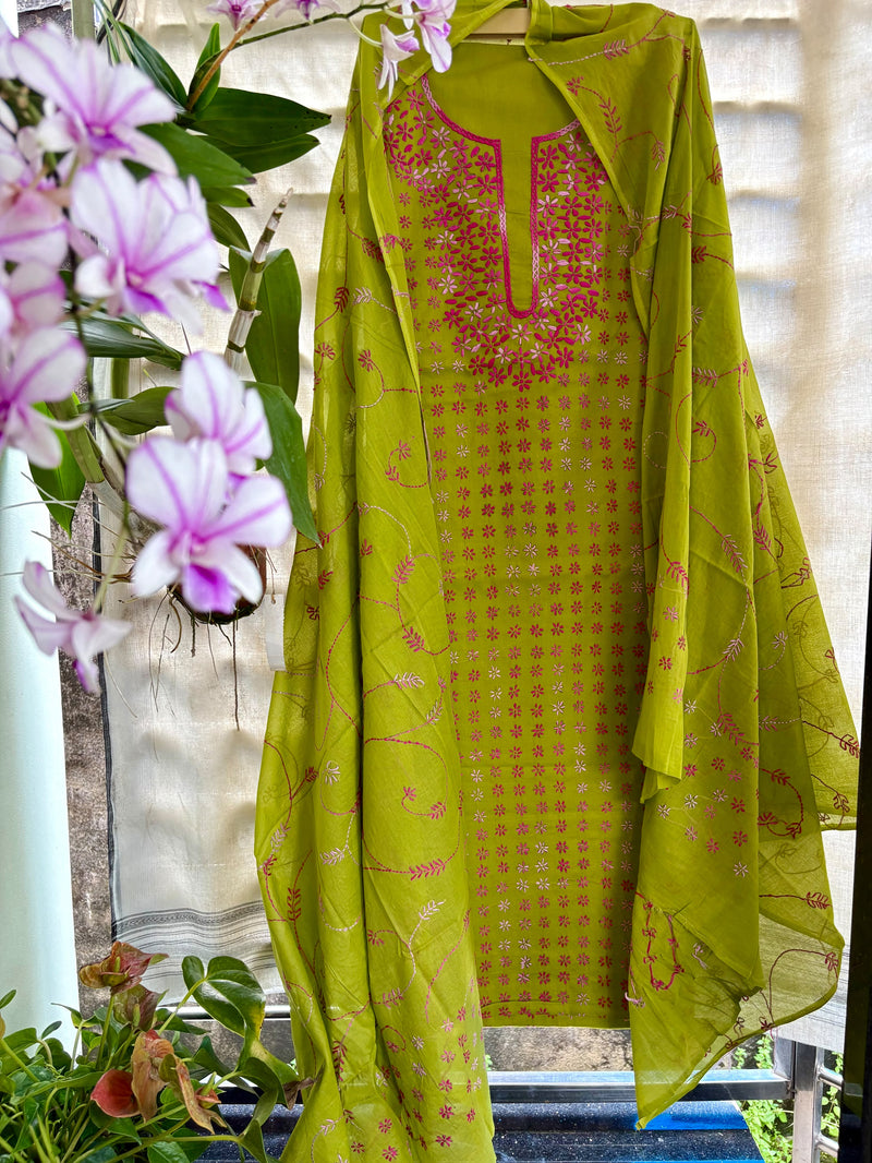 Thread Work Suit in Pure Cotton