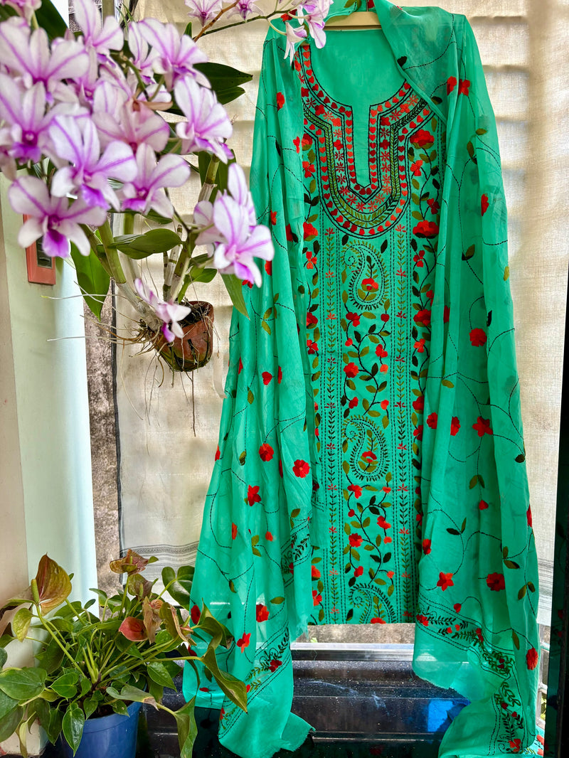 Phulkari Suit in Pure Cotton