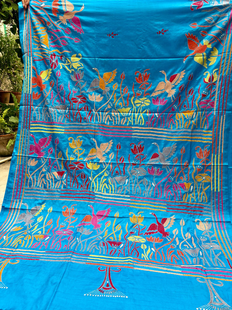 Kantha Work Saree