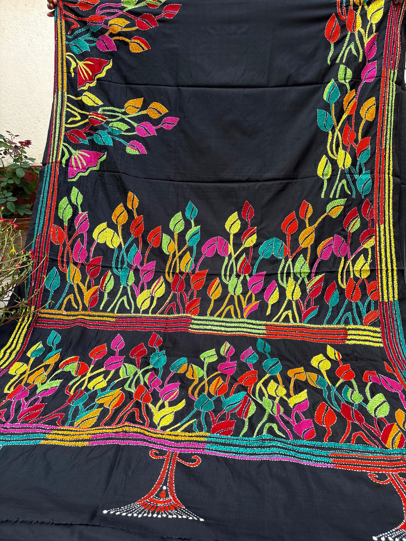 Kantha Work Saree