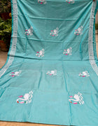 Kantha Work Saree